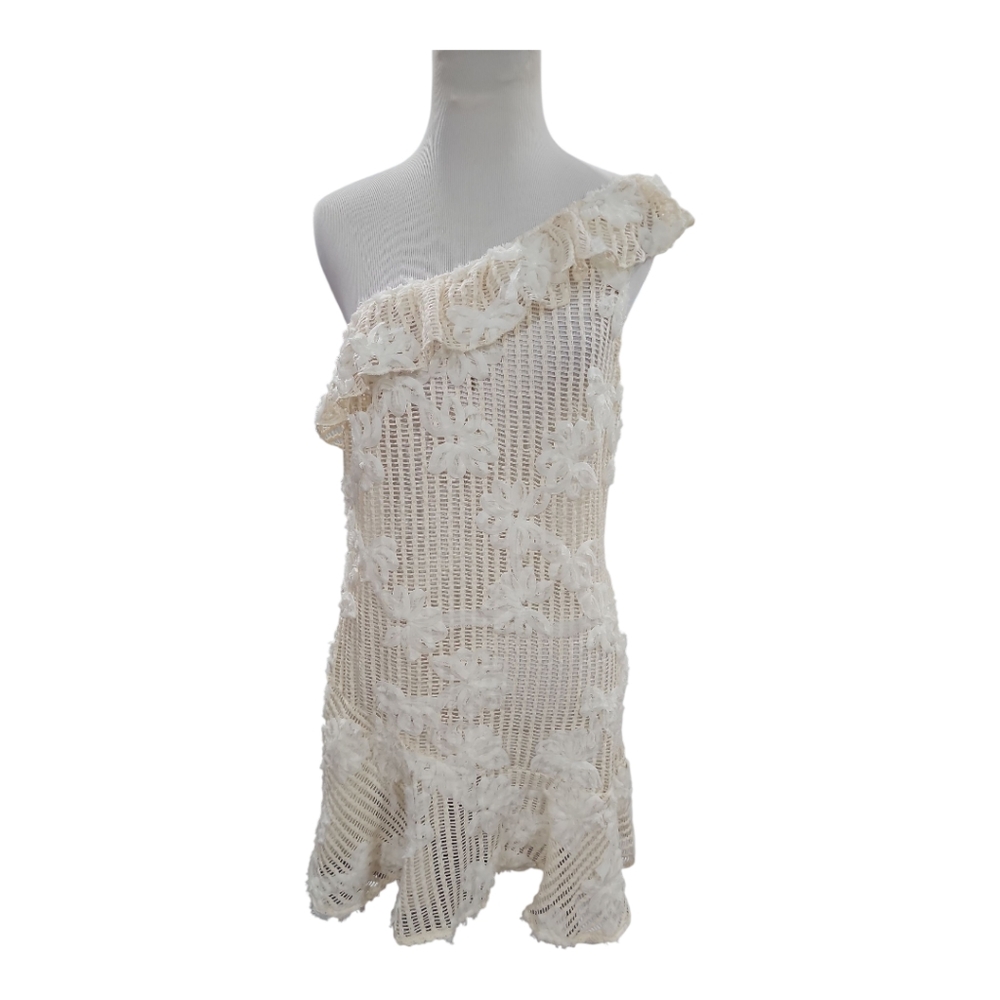 Peppermayo Exclusive - Juliette Embroidered Mini Dress - Ivory Tea - Picture 4 of 5